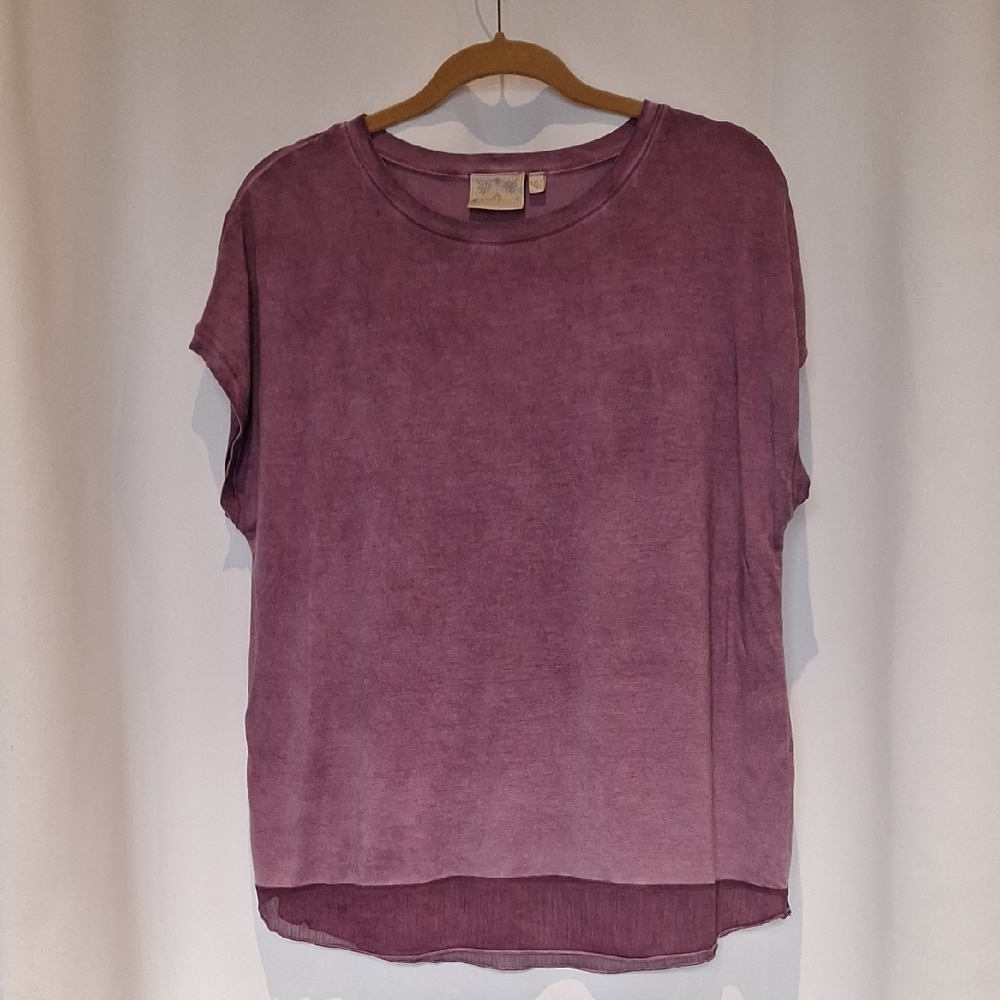 Dantelle Mauve Short Sleeve Tee Size S
